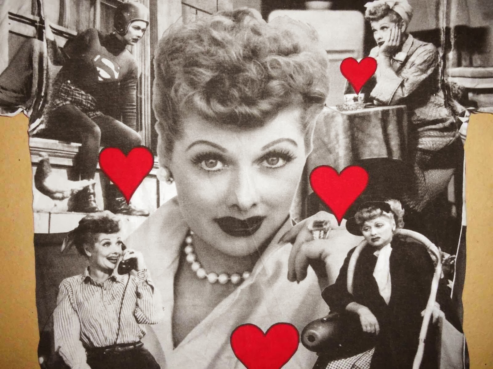 i love lucy wallpaper,snapshot,art,photography,black and white,photomontage