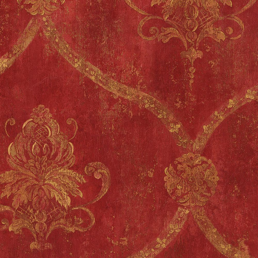 Regal Damask Wallpaper Ochre WallpaperUse