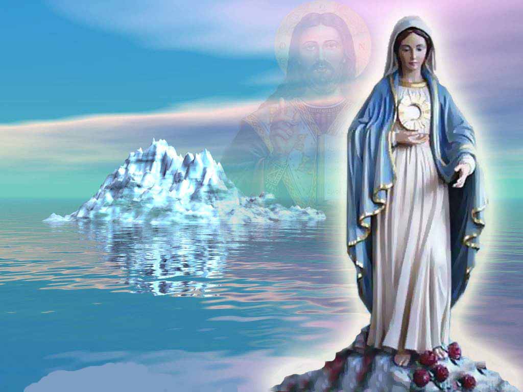 holy mary wallpapers,cg artwork,sky,mythology,calm,photography