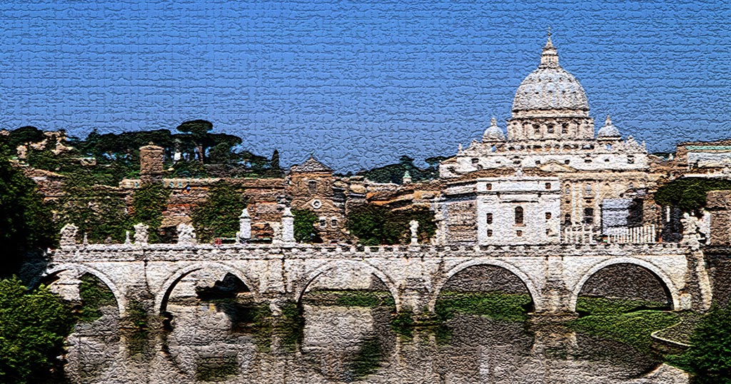 バチカンの壁紙,アーチ橋,建築,建物,川,アーチ