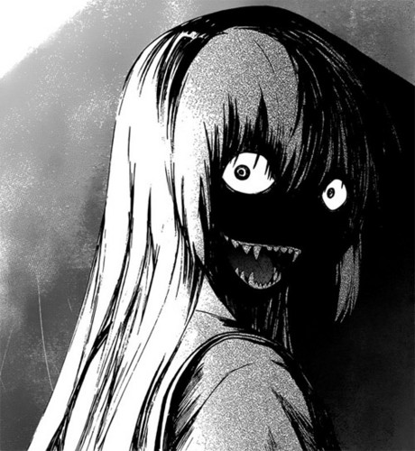 anime gore wallpaper,hair,black and white,cartoon,monochrome,eye