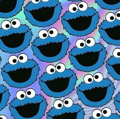 carta da parati iphone biscotto mostro,acqua,blu,turchese,cartone animato,sorridi