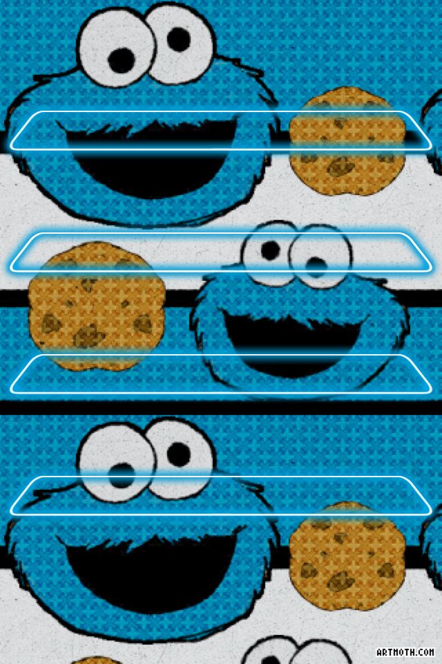 cookie monster iphone wallpaper,cartoon,junk food,smile,snack,finger food