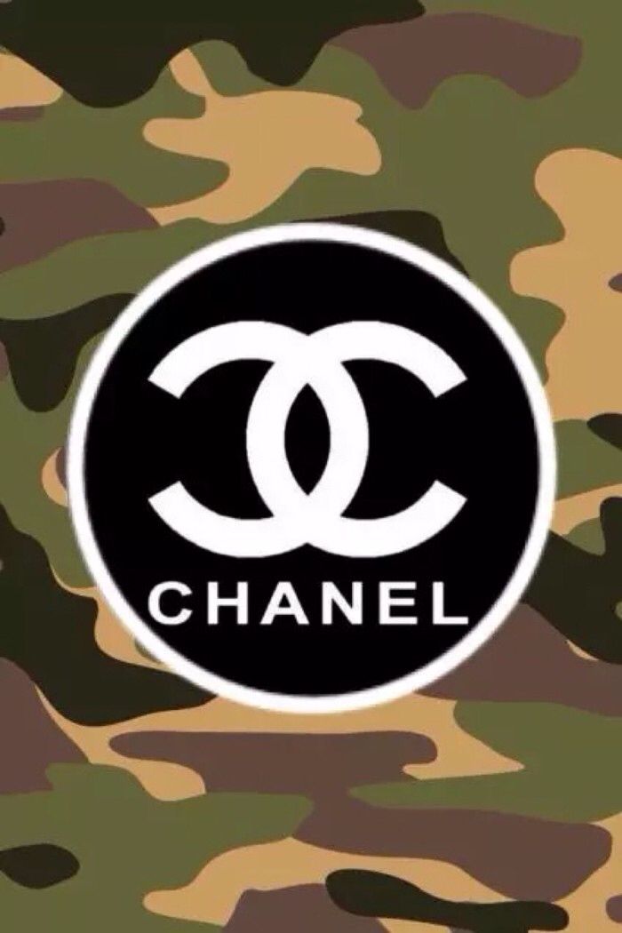 chanel logo wallpaper,militärische tarnung,muster,tarnen,design,illustration