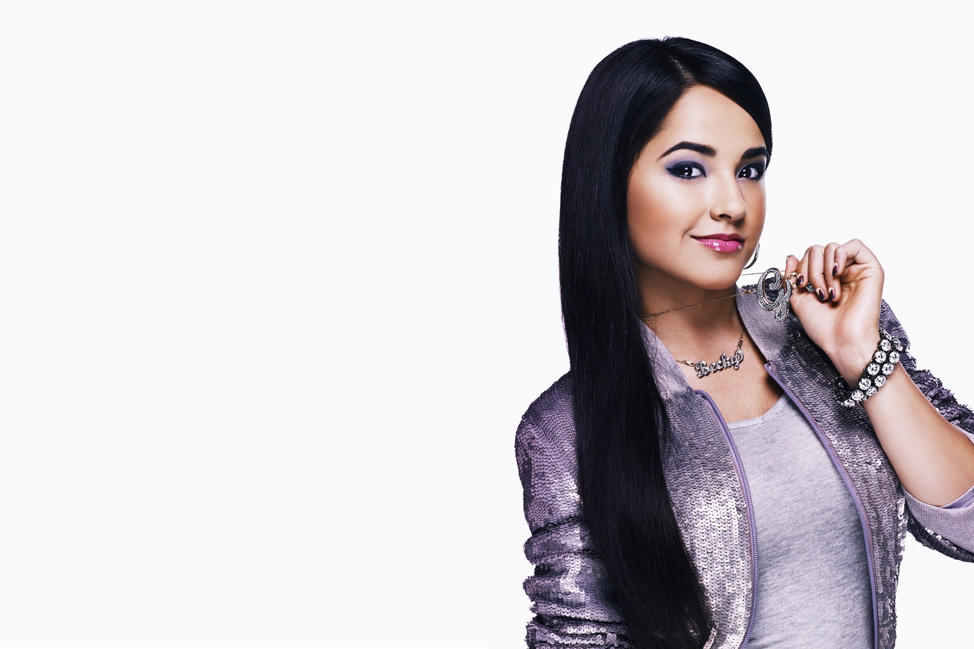 becky g wallpaper,hair,beauty,lip,microphone,hairstyle