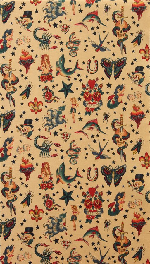 traditional tattoo wallpaper,pattern,textile,design,visual arts,pattern