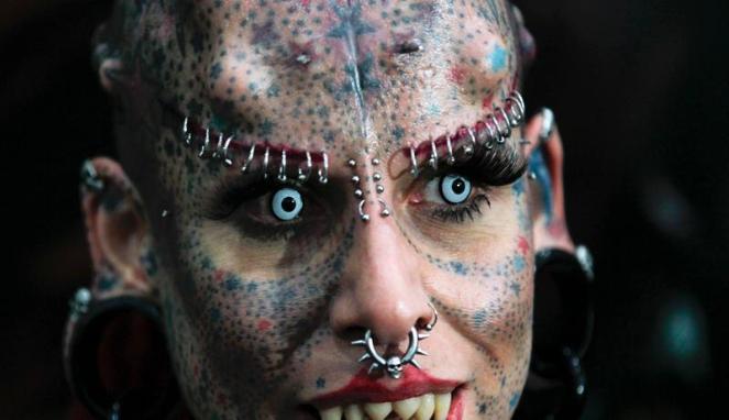 papier peint tato,visage,tête,tatouage,front,zombi