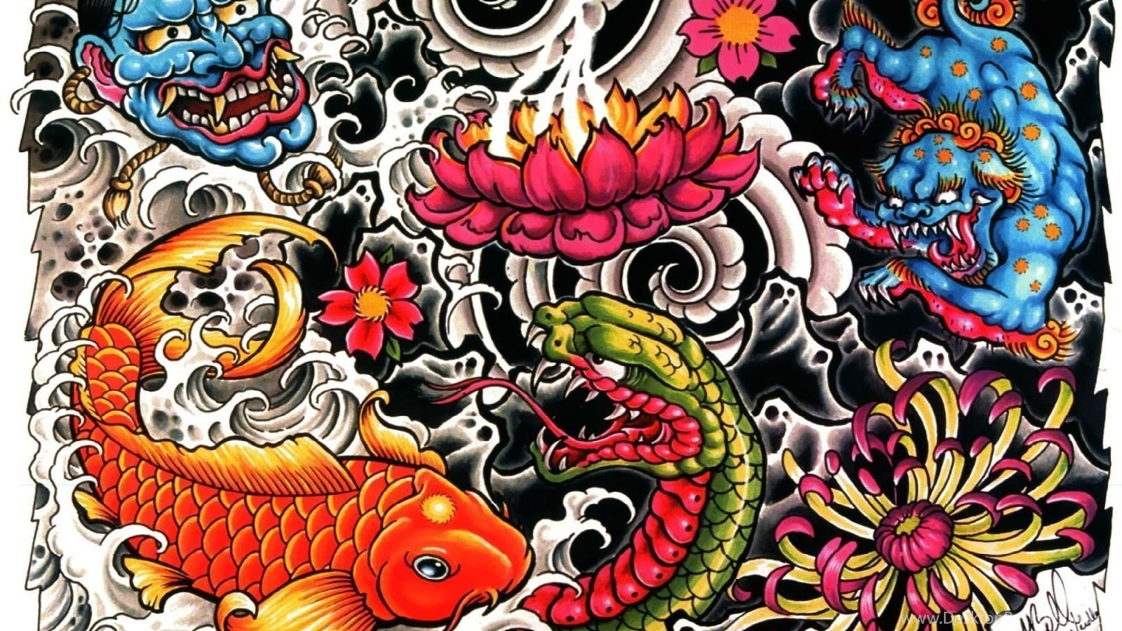 tattoo design tapete,muster,illustration,kunst,psychedelische kunst,bildende kunst