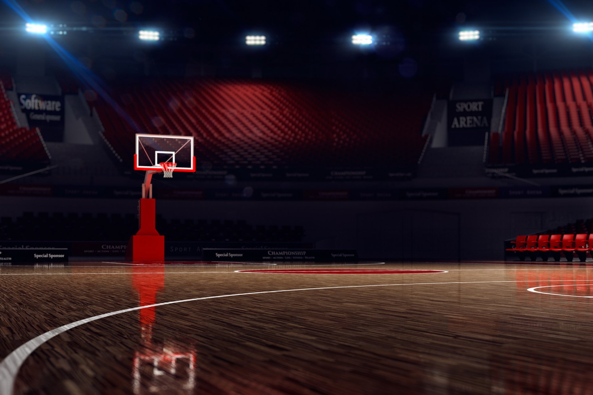 terrain de basket fond d'écran hd,rouge,capture d'écran,jeu pc,stade,basketball