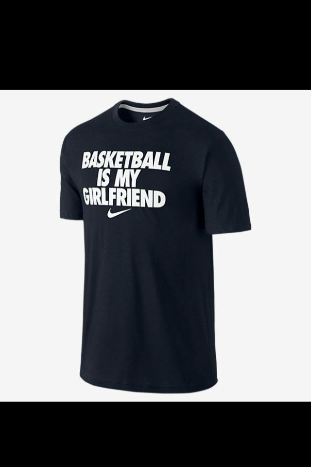 バスケットボールは私のガールフレンドの壁紙です,tシャツ,衣類,アクティブシャツ,黒,スリーブ