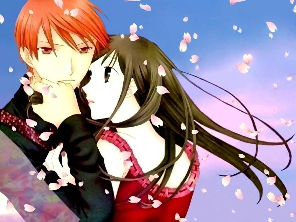 fruits basket wallpaper,cartoon,anime,cg artwork,interaction,sky