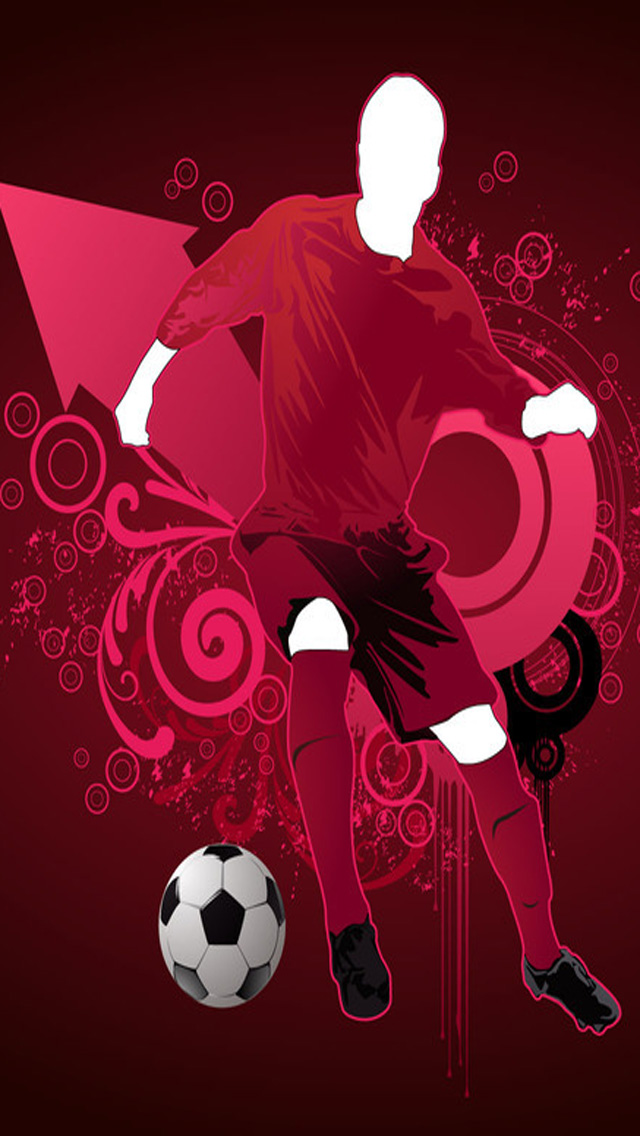 fondo de pantalla de fútbol iphone,rojo,ilustración,fútbol americano,fútbol estilo libre,diseño gráfico