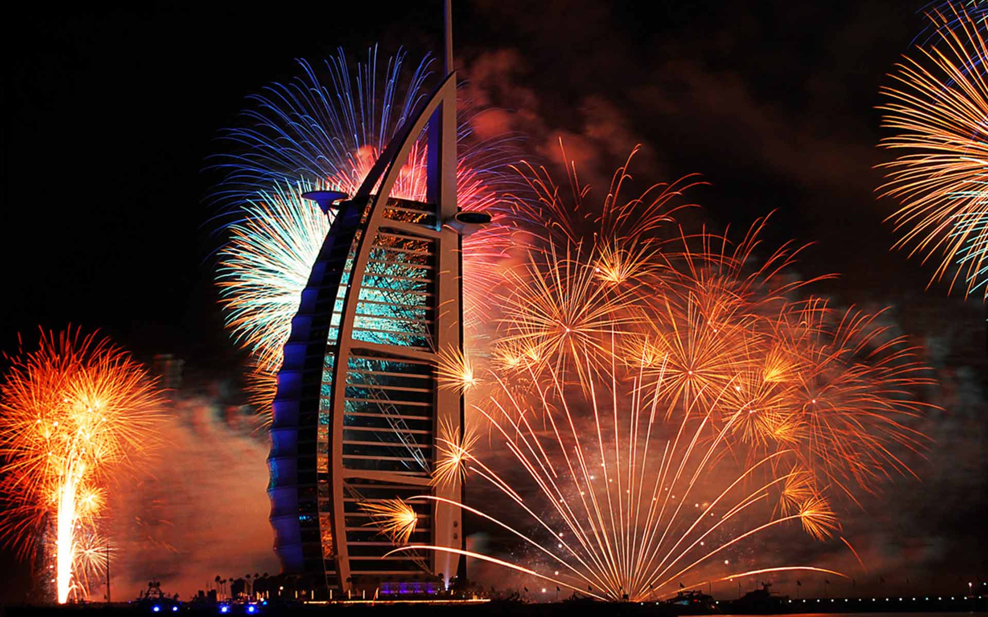 wallpaper arab,fireworks,new years day,landmark,event,night