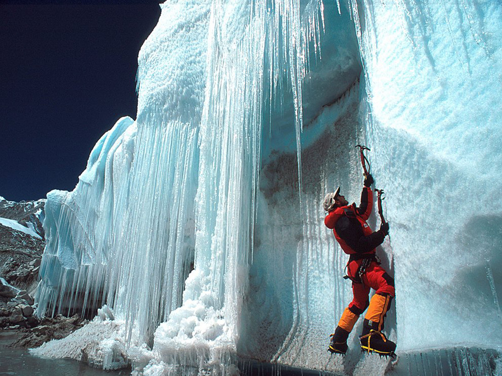 wallpapers rock,ice,ice climbing,adventure,glacial landform,ice cave