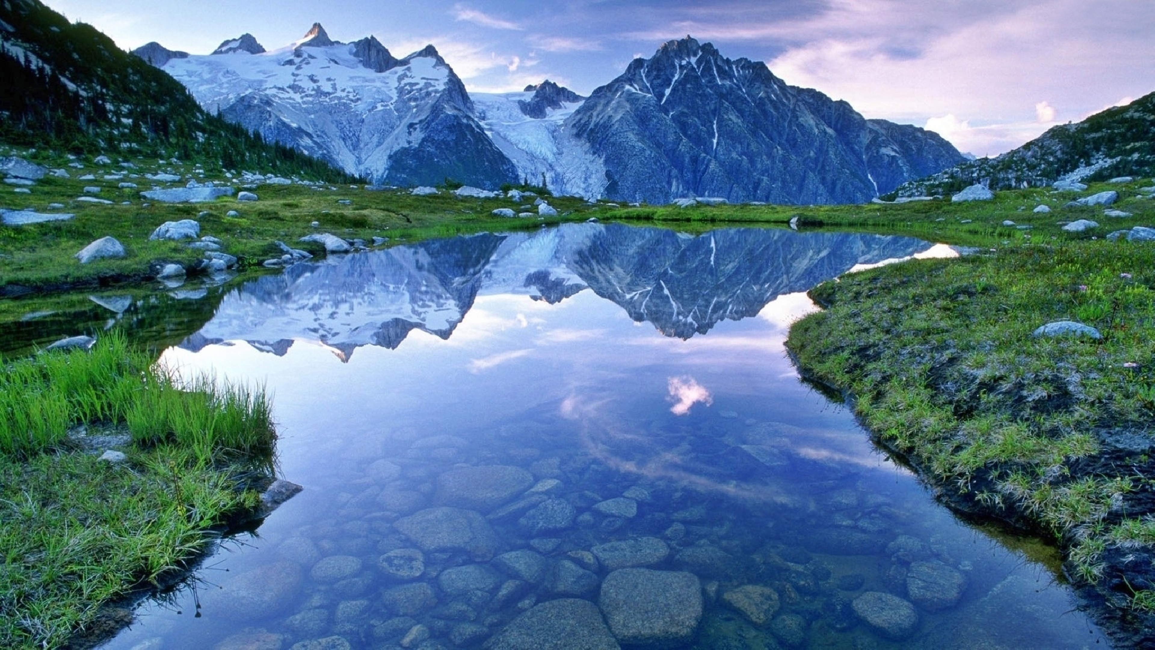 벽지 montain,자연 경관,반사,자연,산,물줄기