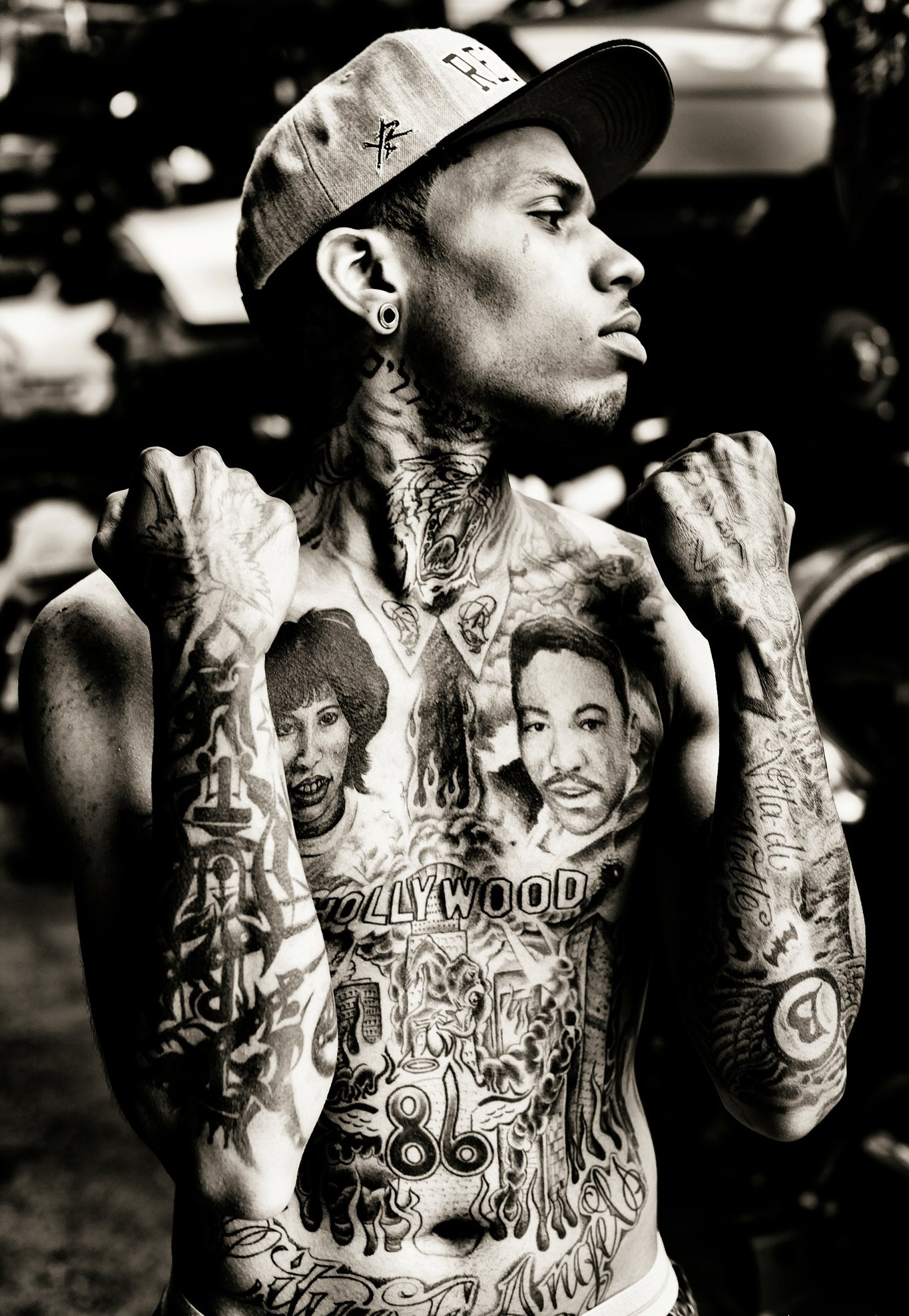 kid ink wallpaper,tattoo,photography,style,gesture
