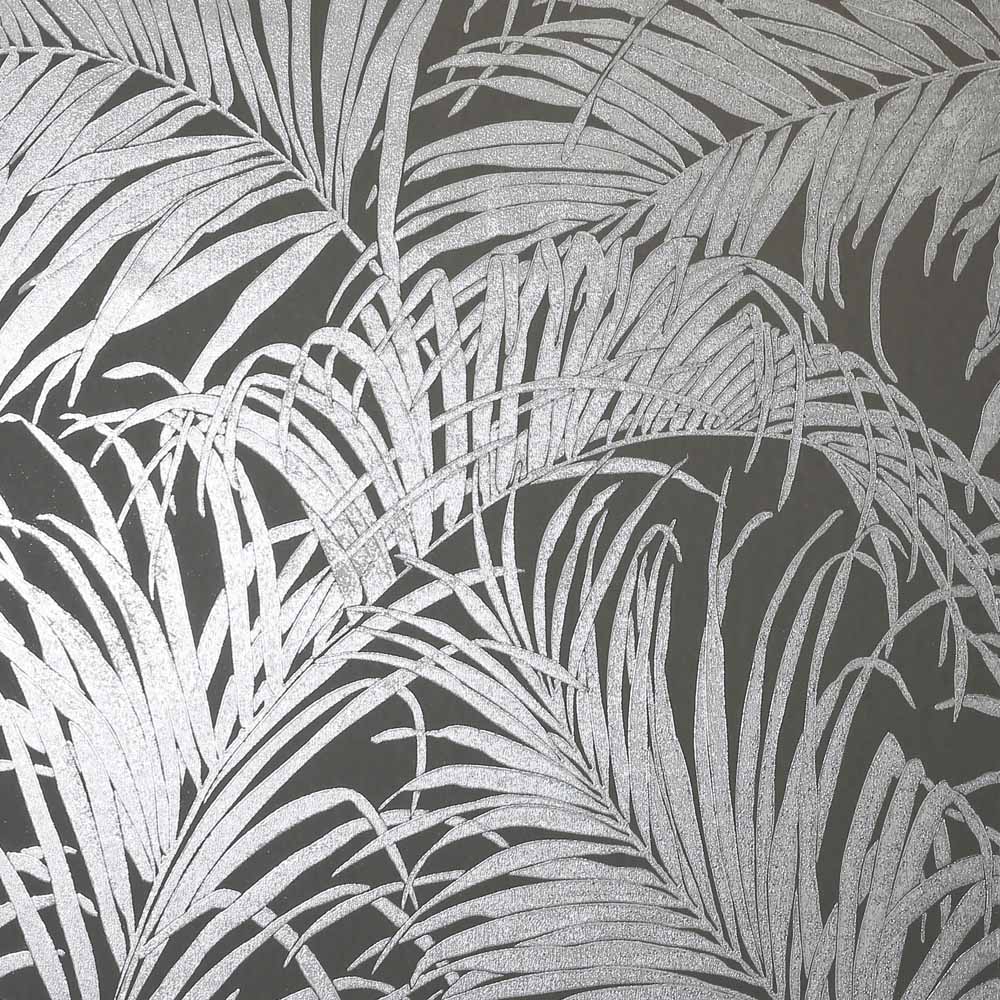 건메탈 벽지,식물,무늬,잎,나무,검정색과 흰색