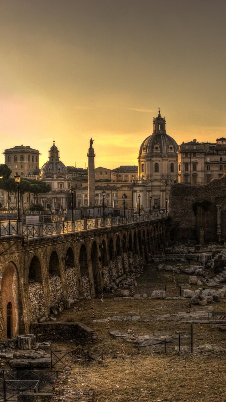 ローマ壁紙iphone,空,建物,建築,市,中世の建築