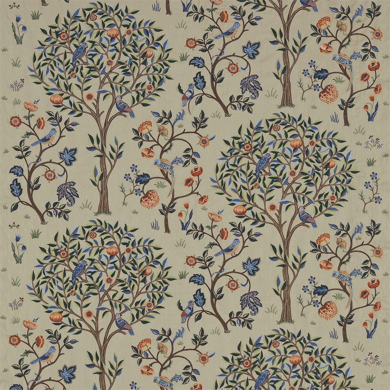 패브릭 벽지 영국,벽지,직물,식물,무늬,나무