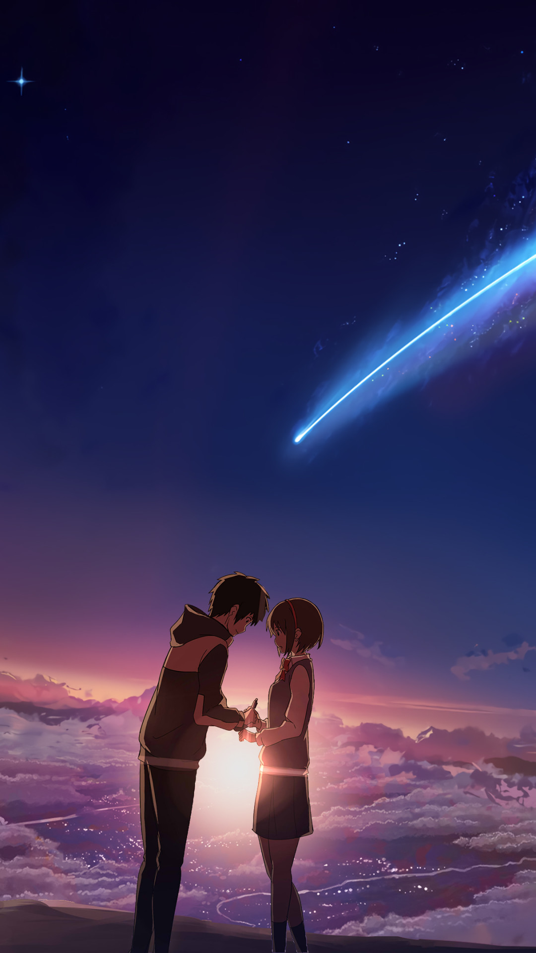 fondos de pantalla que dicen tu nombre,cielo,atmósfera,romance,amor,aurora