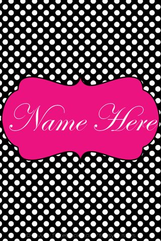 wallpapers that say your name,pattern,pink,polka dot,text,line