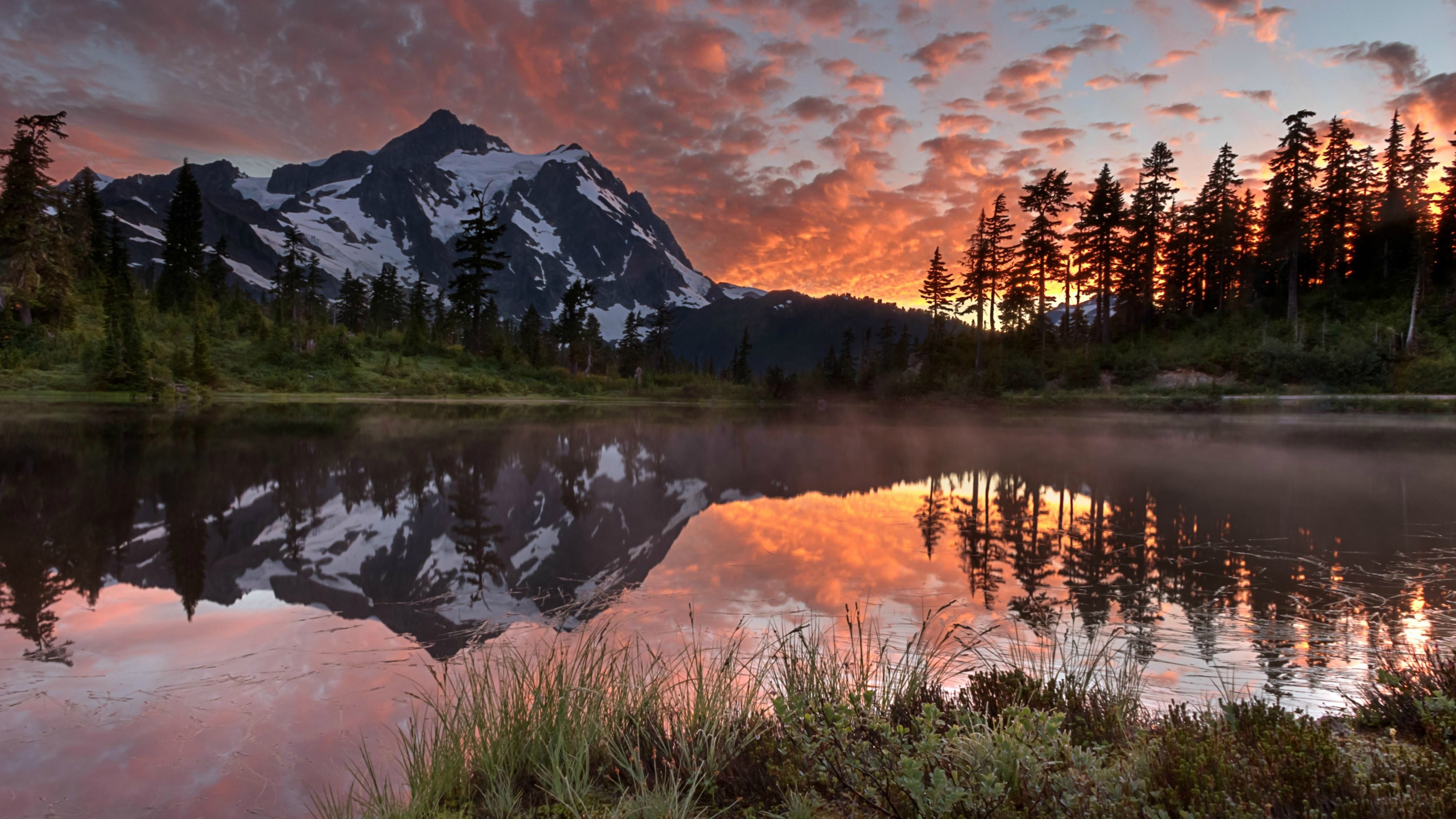 landscape desktop wallpaper,reflection,natural landscape,nature,body of water,sky