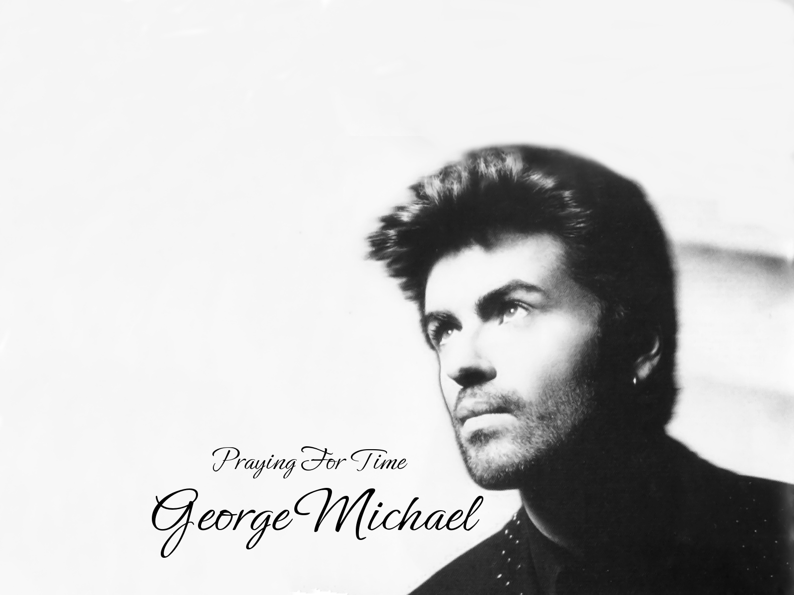 george wallpaper,hair,photograph,hairstyle,album cover,text