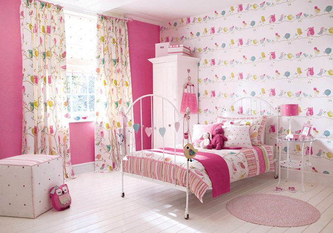 le papier peint de ma chambre,décoration,rose,chambre,chambre,meubles