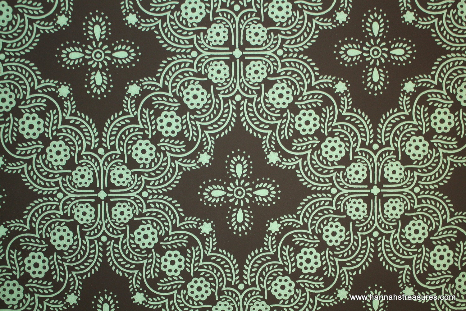 papier peint vintage vert,modèle,vert,conception,symétrie,textile