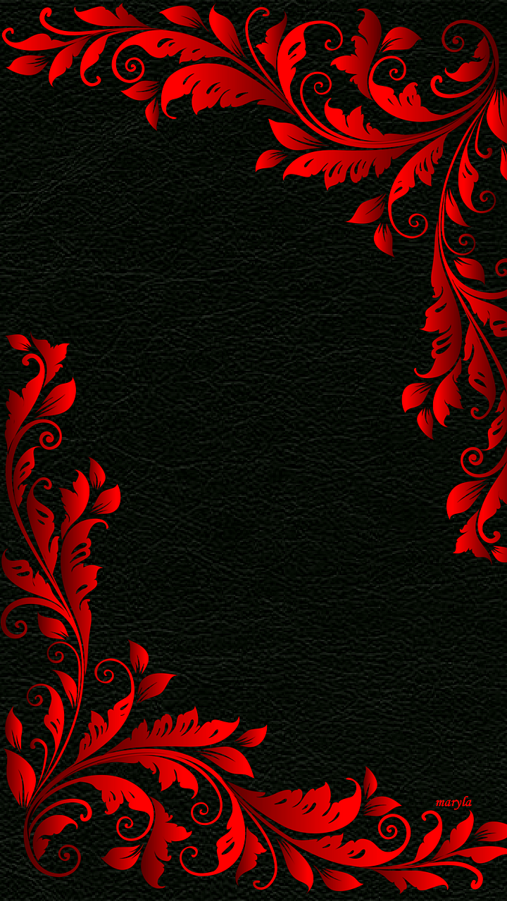 black vintage wallpaper,red,black,pattern,textile,visual arts