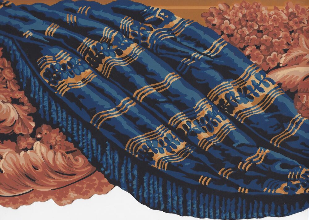 opulent wallpaper,blue,textile,footwear,stole,fashion accessory