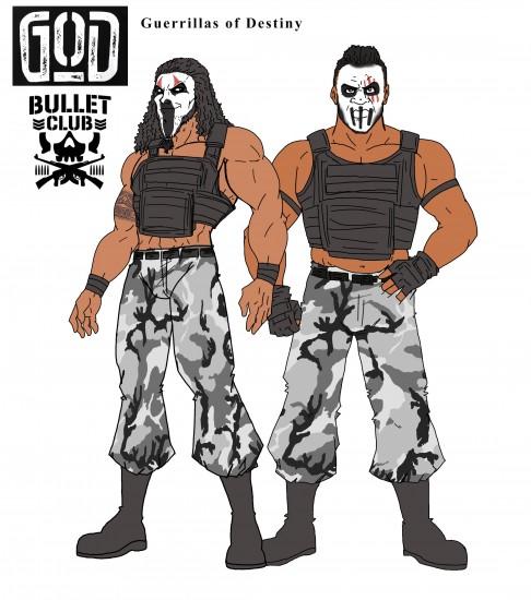 bullet club wallpaper hd,action figure,muscle,fictional character,uniform,illustration