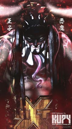 finn balor iphone wallpaper,fictional character,fiction,cg artwork,poster,demon