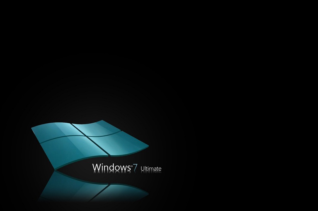 Windows 7に最適な壁紙 黒 青い 光 闇 フォント Wallpaperuse