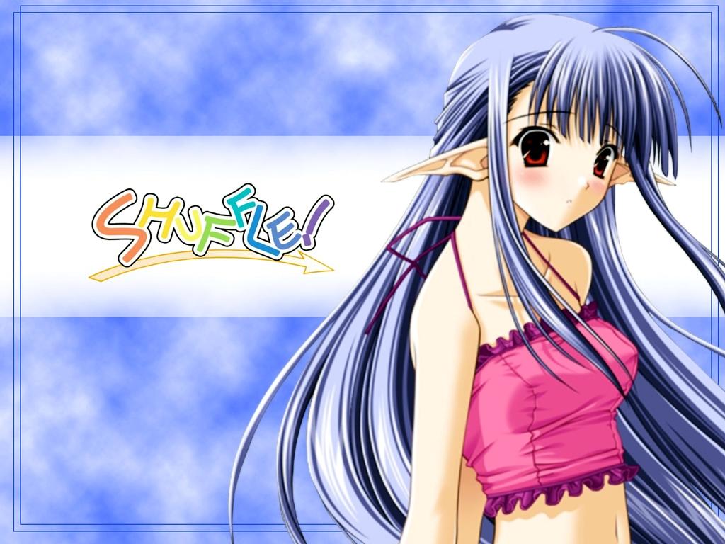 shuffle wallpaper,cartoon,anime,cg artwork,sky,long hair