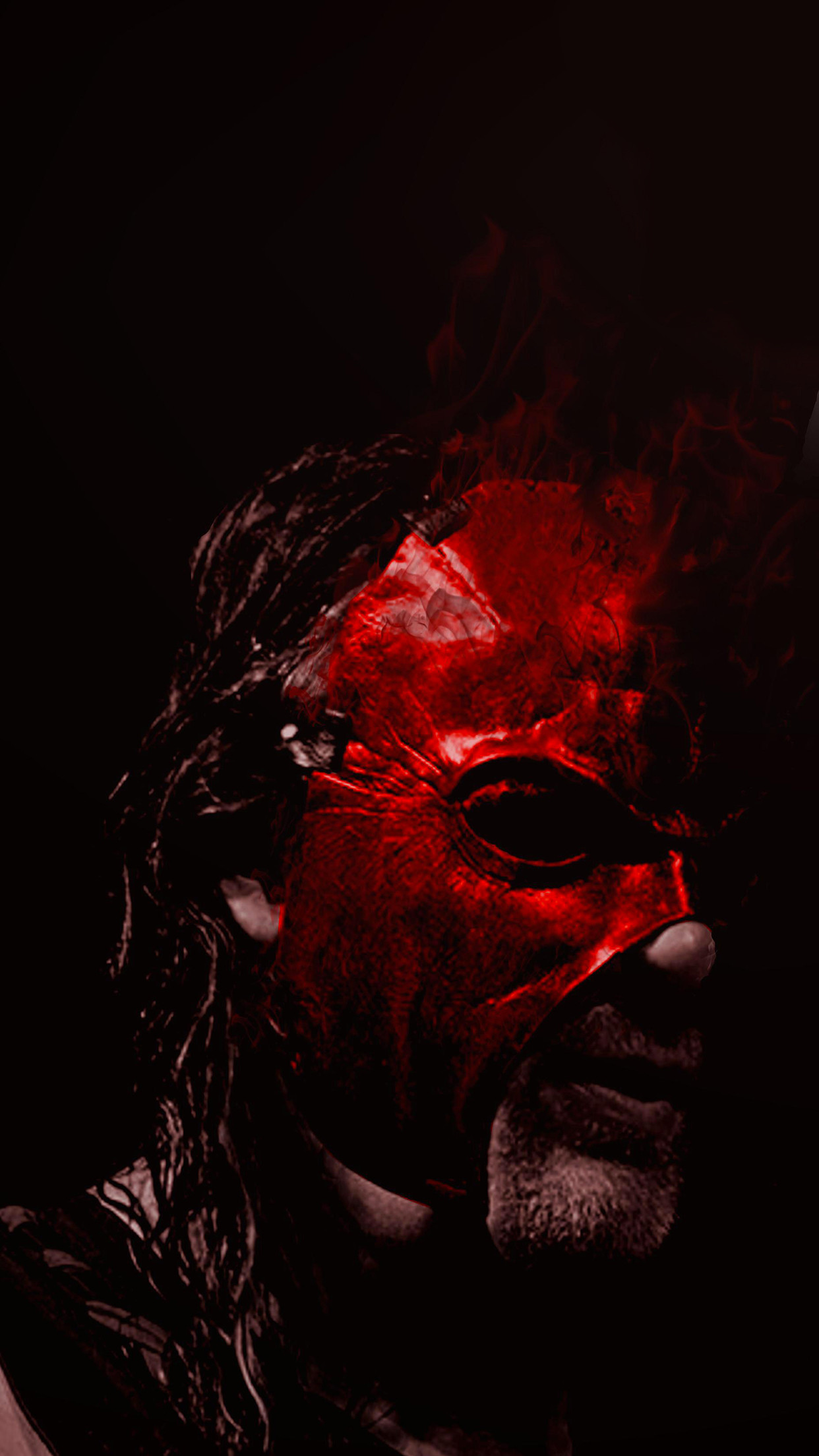 Wwe Phone Wallpaper Red Darkness Fictional Character Art Flesh Wallpaperuse