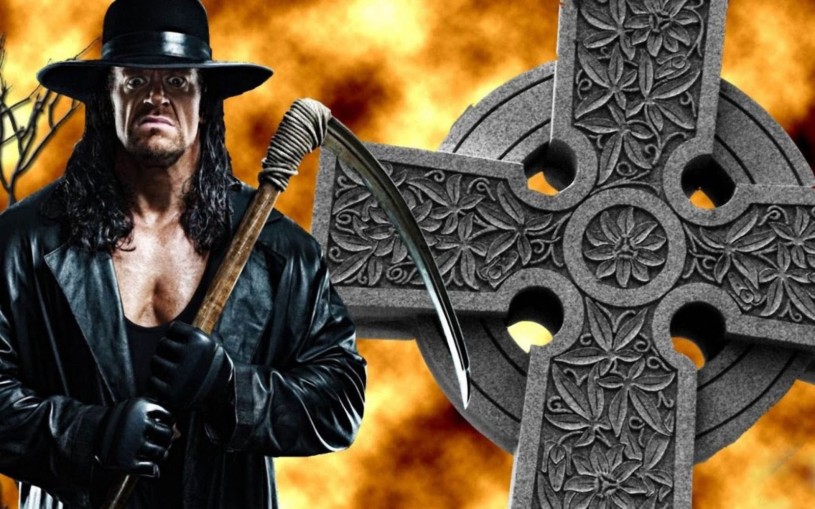 wwe fondo de pantalla gratis,personaje de ficción,juegos,ilustración,sombrero,espada