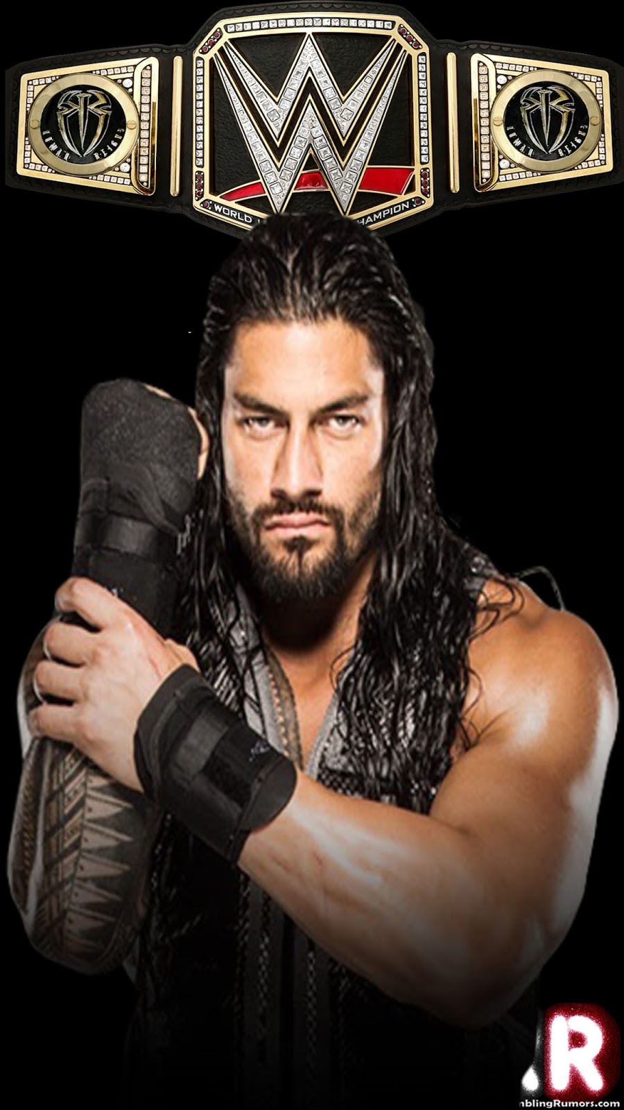 roman reigns new wallpaper,facial hair,professional wrestling,wrestler,beard,muscle