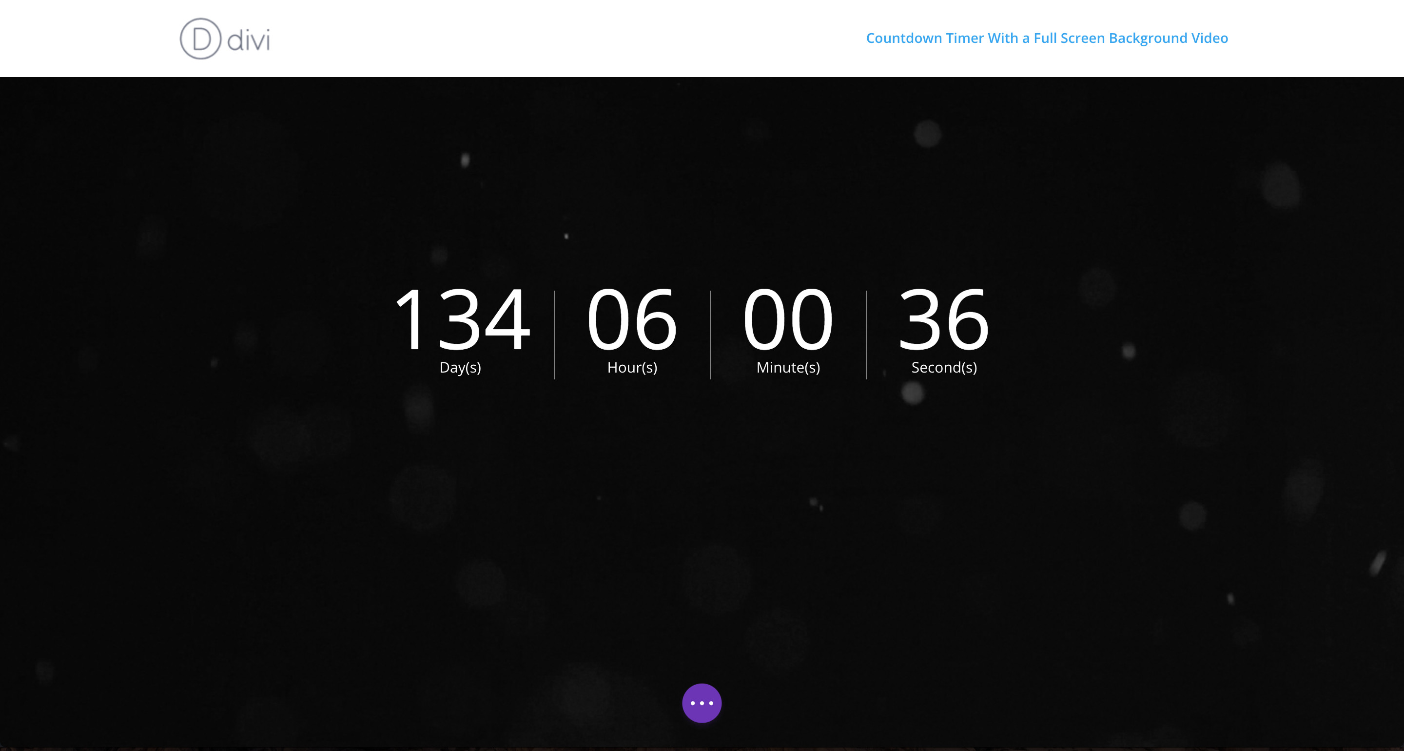 Countdown Timer With Full Screen Background Video Completed Countdown