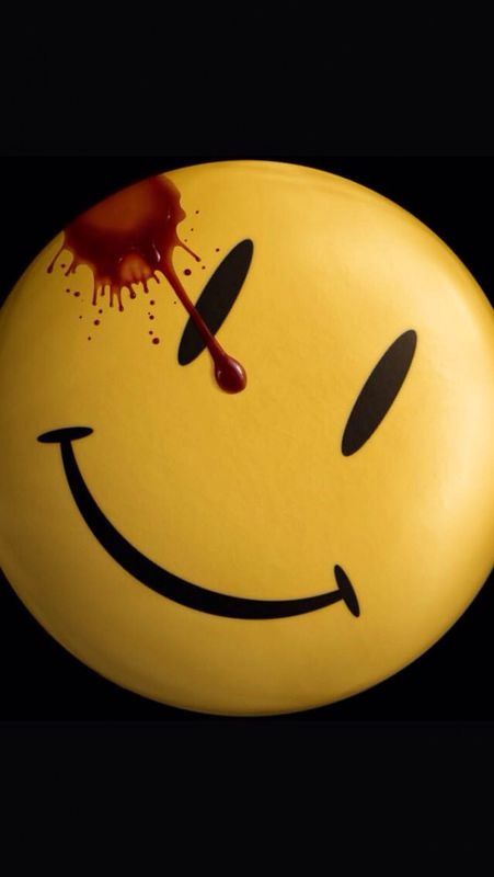 watchmen iphone wallpaper,emoticon,facial expression,yellow,smiley,smile
