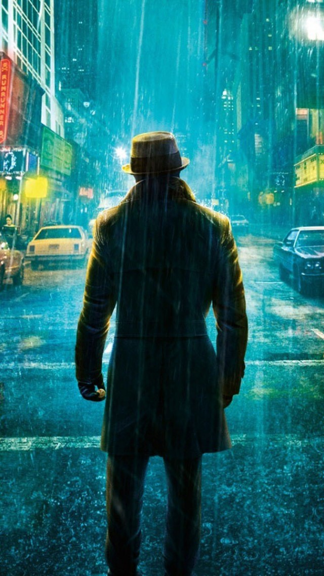 watchmen iphone wallpaper,standing,rorschach,human,outerwear,fur