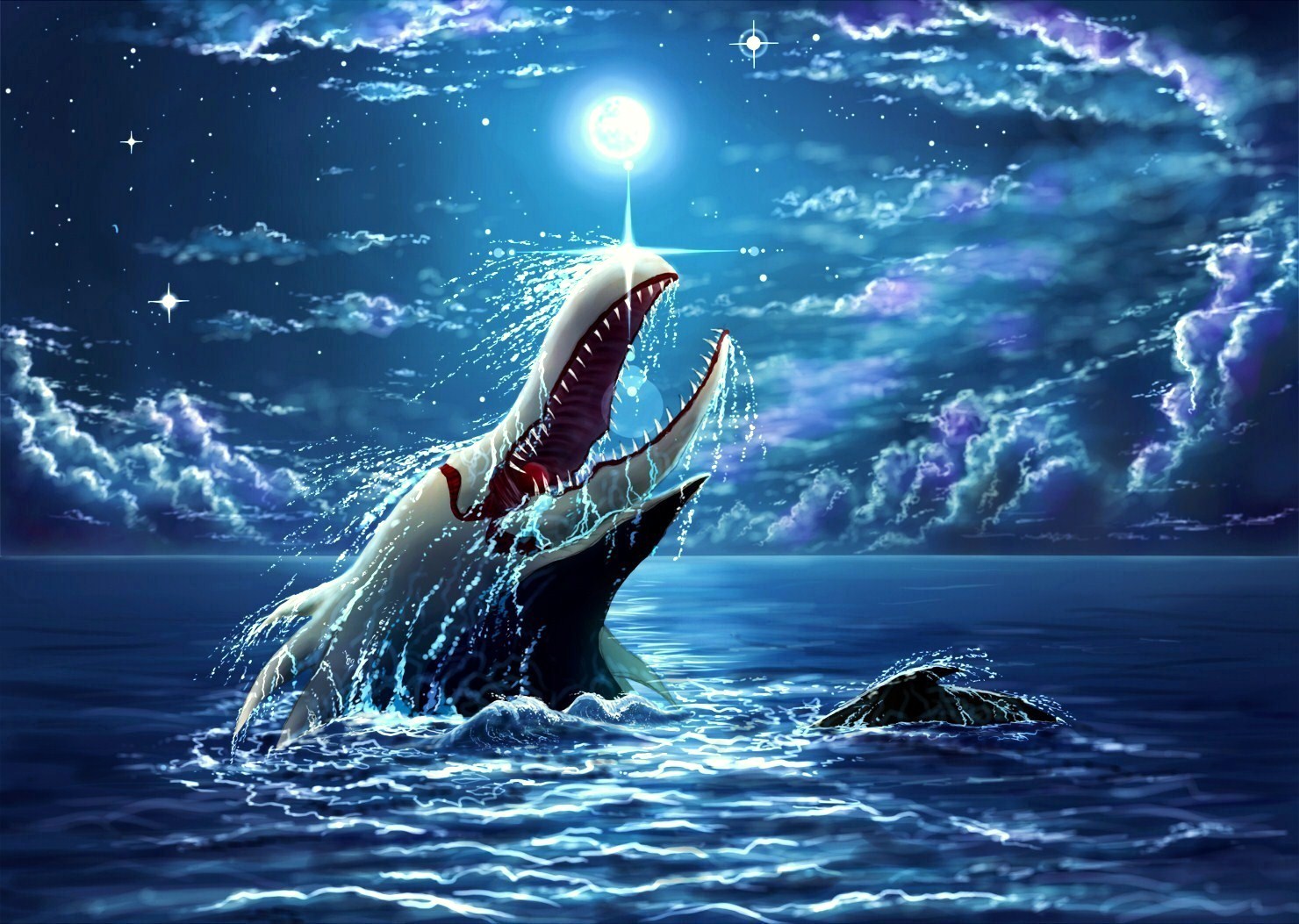 fantasía animal wallpaper,mamífero marino,delfín,agua,mar,ballena