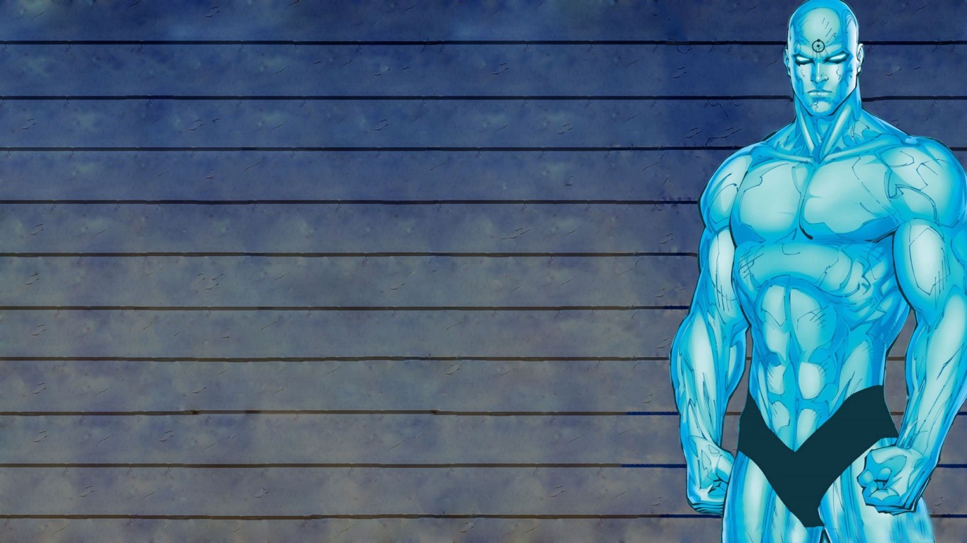 dr. manhattan wallpaper,blau,erfundener charakter,mensch,superheld,elektrisches blau