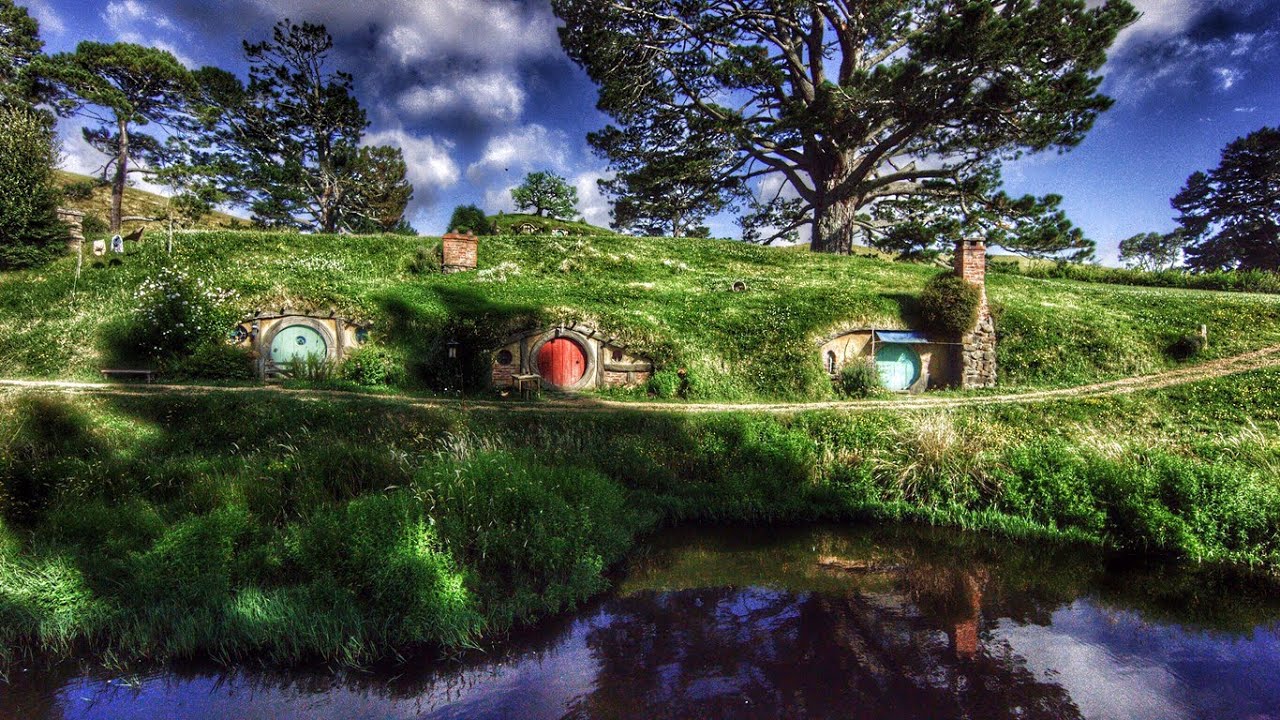 the shire wallpaper,natural landscape,nature,reflection,water,vegetation