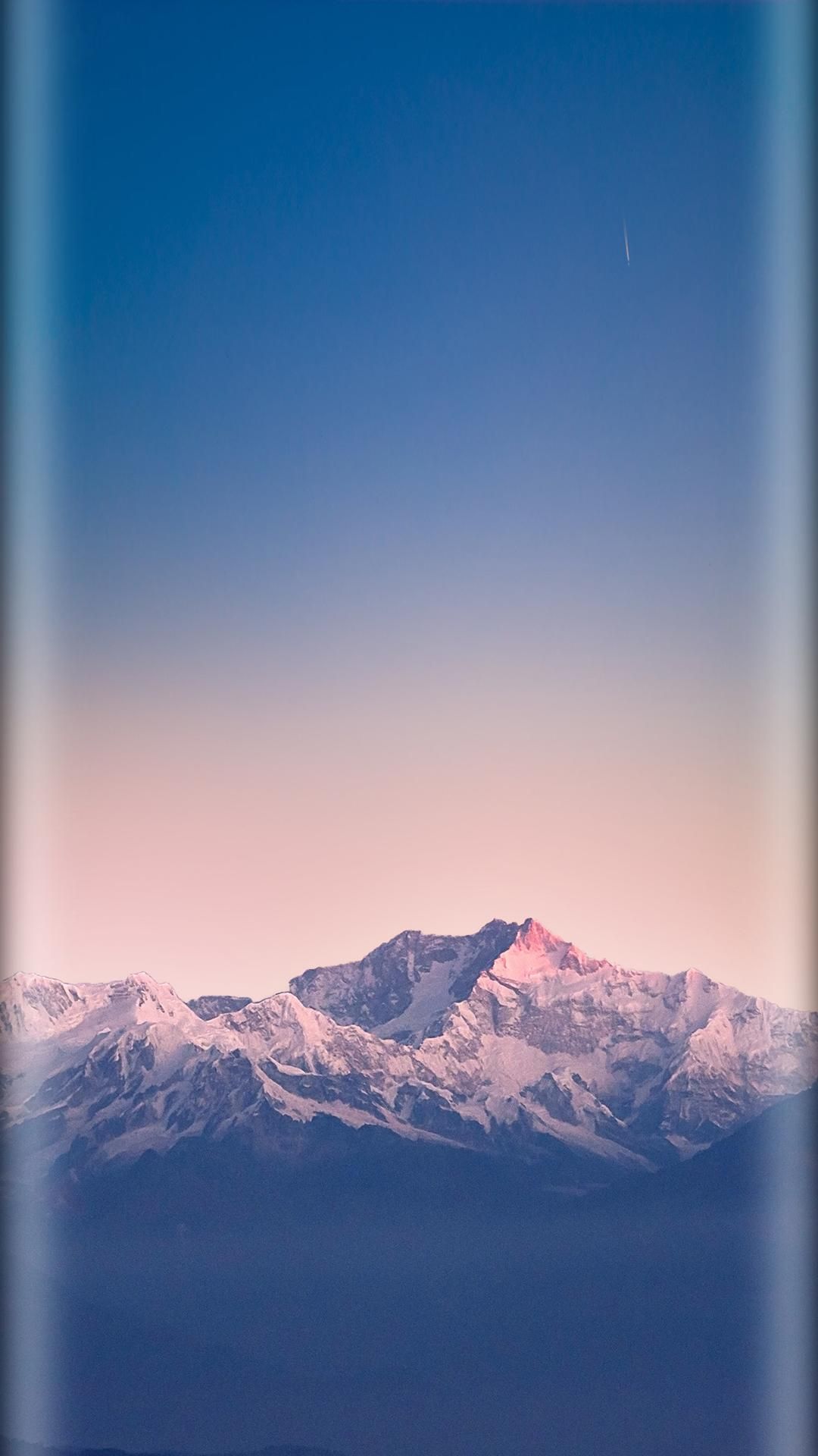 curved wallpaper hd,sky,mountainous landforms,mountain,blue,mountain range