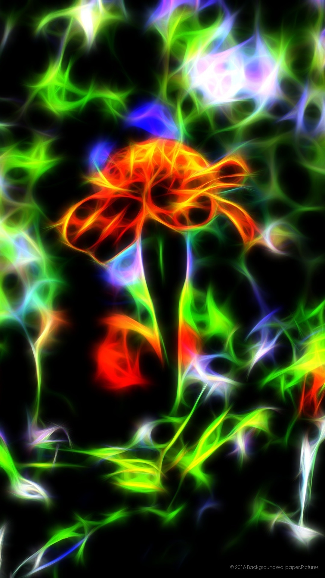 fond d'écran mobile lyf hd,vert,l'eau,néon,art fractal,plante