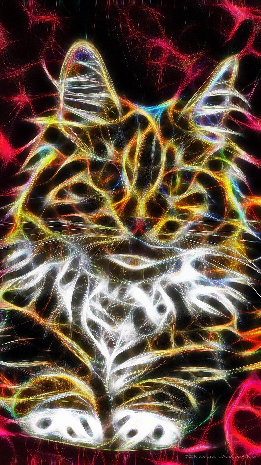 lyf mobile wallpaper hd,felidae,neon ,fraktale kunst,muster,schnurrhaare