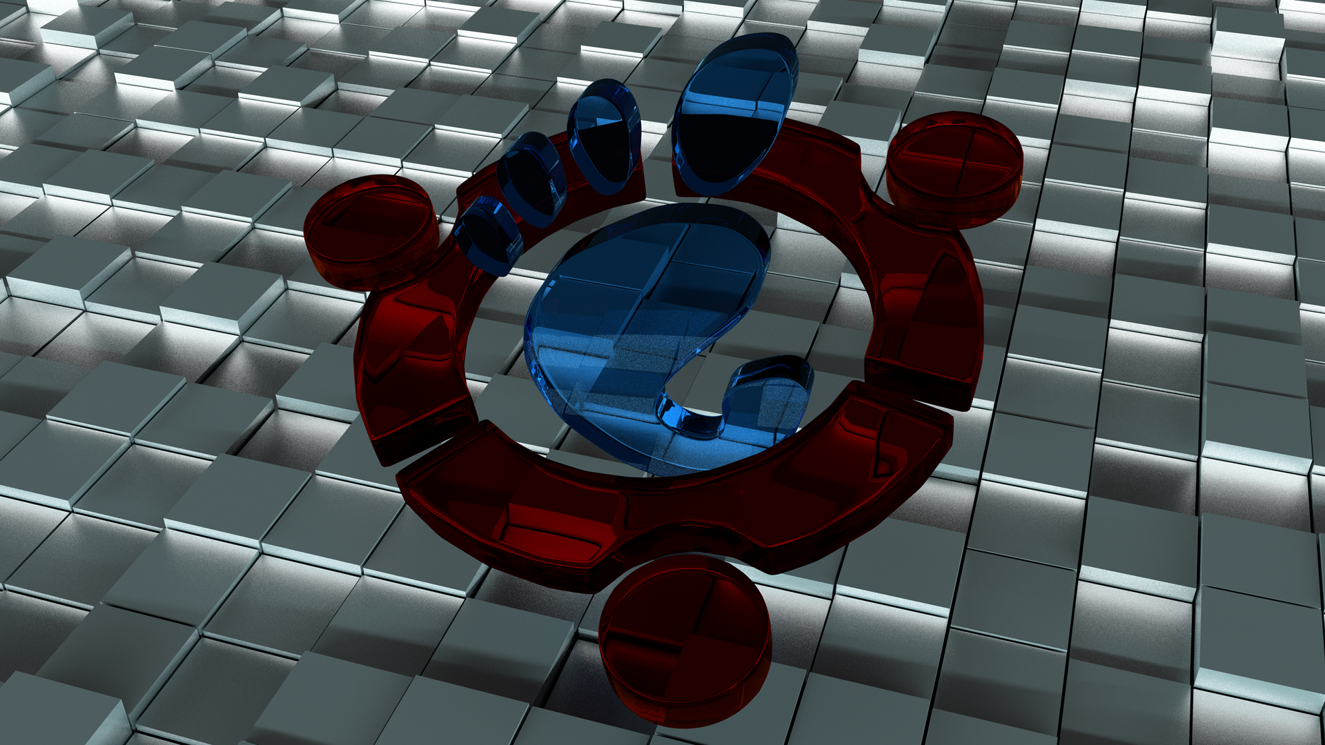 sfondo di ubuntu gnome,rosso,blu,piastrella,design,bicchiere