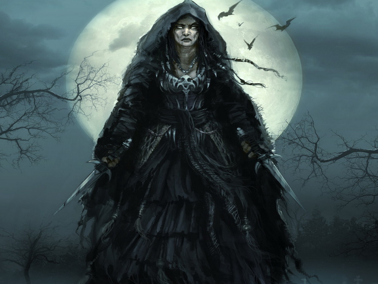 witch wallpaper hd,cg artwork,darkness,digital compositing,goth subculture,fictional character