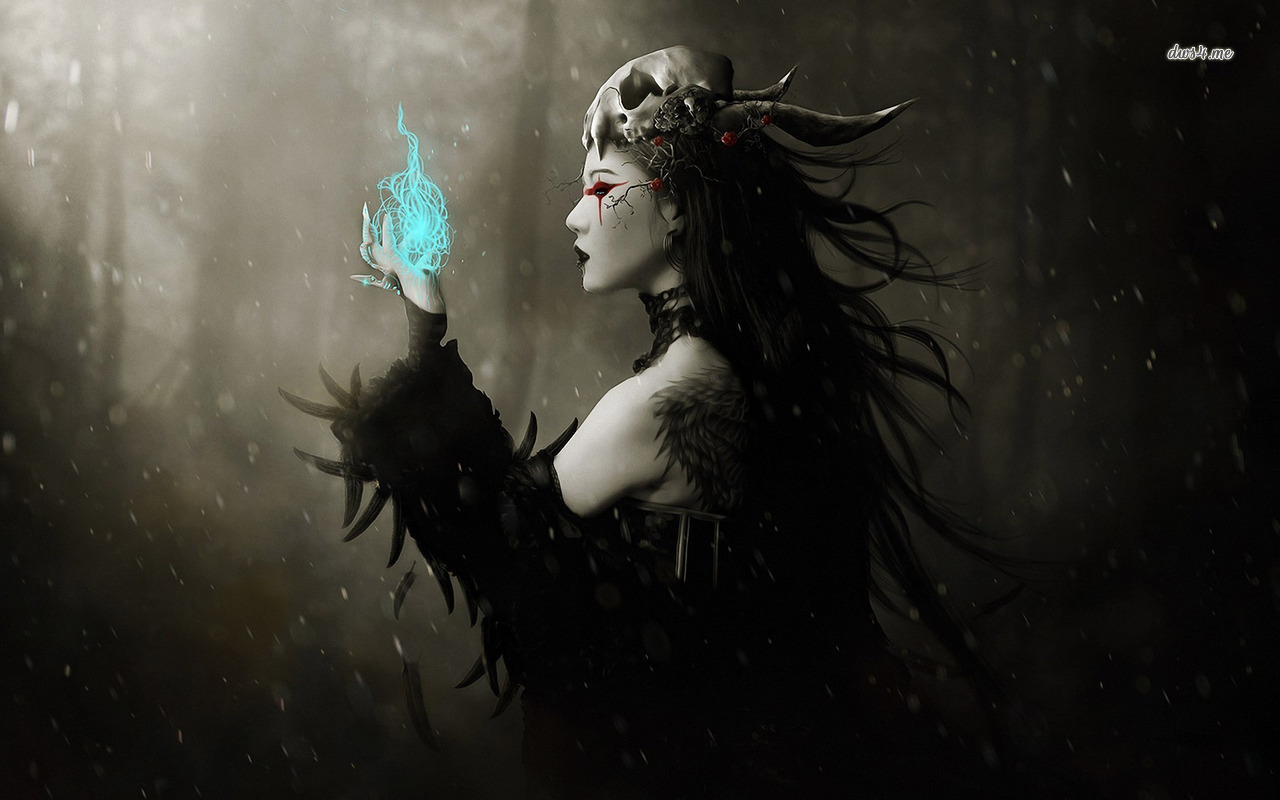 witch wallpaper hd,cg artwork,darkness,goth subculture,graphic design,digital compositing